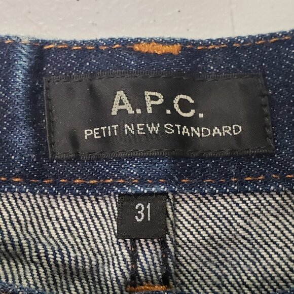 APC Mens Selvedge Denim Jeans Size 31 Dark Wash Capsule Hipster Everyday Casual - Picture 3 of 10